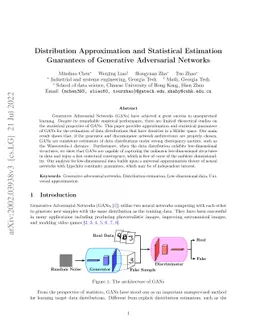 Distribution Approximation and Statistical Estimation Guarantees of
  Generative Adversarial Networks