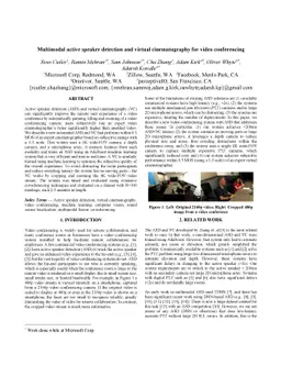 Multimodal active speaker detection and virtual cinematography for video
  conferencing