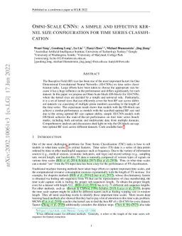 Omni-Scale CNNs: a simple and effective kernel size configuration for
  time series classification