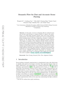 Semantic Flow for Fast and Accurate Scene Parsing