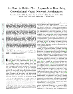 ArcText: A Unified Text Approach to Describing Convolutional Neural
  Network Architectures