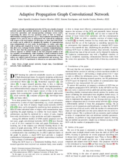 Adaptive Propagation Graph Convolutional Network