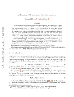 Q-learning with Uniformly Bounded Variance: Large Discounting is Not a
  Barrier to Fast Learning