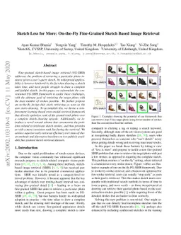 Sketch Less for More: On-the-Fly Fine-Grained Sketch Based Image
  Retrieval