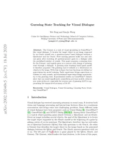Guessing State Tracking for Visual Dialogue