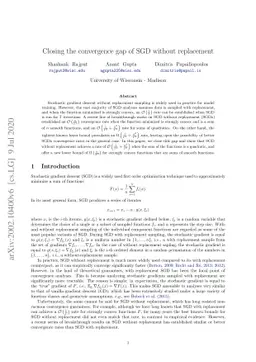 Closing the convergence gap of SGD without replacement