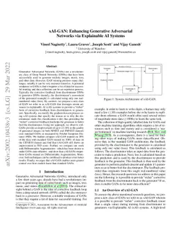 xAI-GAN: Enhancing Generative Adversarial Networks via Explainable AI
  Systems