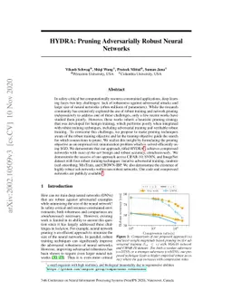 HYDRA: Pruning Adversarially Robust Neural Networks