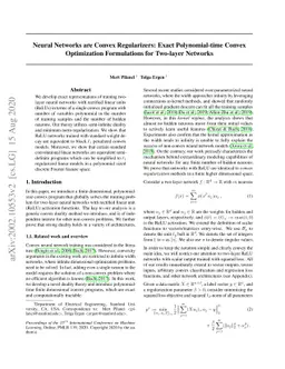 Neural Networks are Convex Regularizers: Exact Polynomial-time Convex
  Optimization Formulations for Two-layer Networks