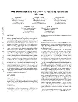RMB-DPOP: Refining MB-DPOP by Reducing Redundant Inferences