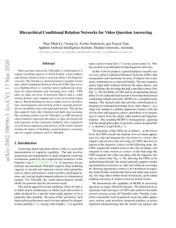 Hierarchical Conditional Relation Networks for Video Question Answering