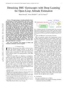 Denoising IMU Gyroscopes with Deep Learning for Open-Loop Attitude
  Estimation