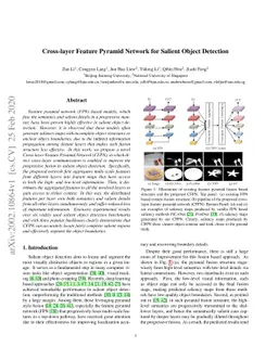Cross-layer Feature Pyramid Network for Salient Object Detection