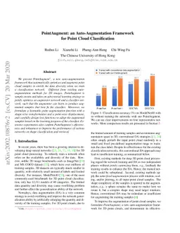 PointAugment: an Auto-Augmentation Framework for Point Cloud
  Classification