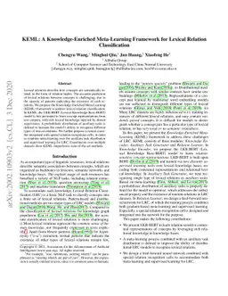 KEML: A Knowledge-Enriched Meta-Learning Framework for Lexical Relation
  Classification