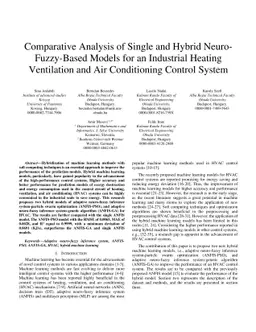 Comparative Analysis of Single and Hybrid Neuro-Fuzzy-Based Models for
  an Industrial Heating Ventilation and Air Conditioning Control System