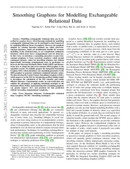 Smoothing Graphons for Modelling Exchangeable Relational Data