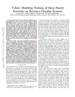 TxSim:Modeling Training of Deep Neural Networks on Resistive Crossbar
  Systems