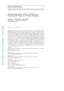 Incorporating Expert Prior Knowledge into Experimental Design via
  Posterior Sampling