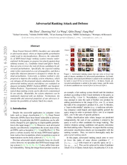 Adversarial Ranking Attack and Defense