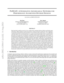PaDGAN: A Generative Adversarial Network for Performance Augmented
  Diverse Designs