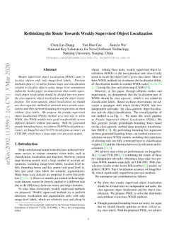 Rethinking the Route Towards Weakly Supervised Object Localization