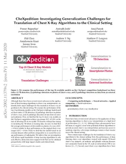 CheXpedition: Investigating Generalization Challenges for Translation of
  Chest X-Ray Algorithms to the Clinical Setting