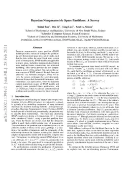 Bayesian Nonparametric Space Partitions: A Survey