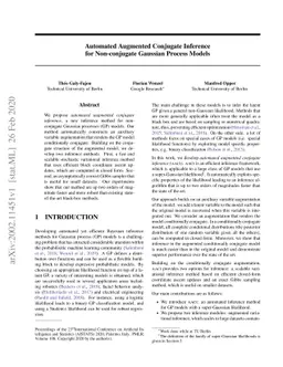 Automated Augmented Conjugate Inference for Non-conjugate Gaussian
  Process Models