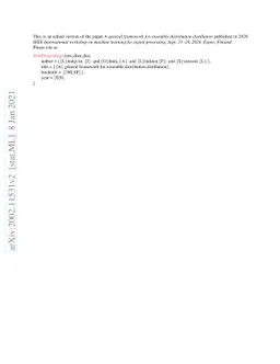 A general framework for ensemble distribution distillation