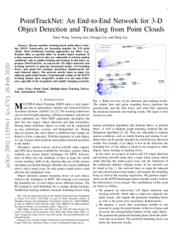 PointTrackNet: An End-to-End Network For 3-D Object Detection and
  Tracking From Point Clouds