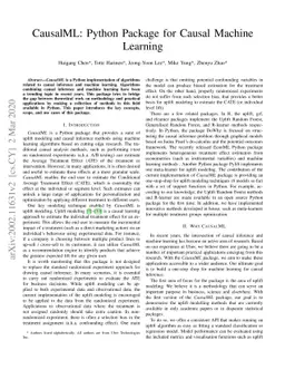 CausalML: Python Package for Causal Machine Learning