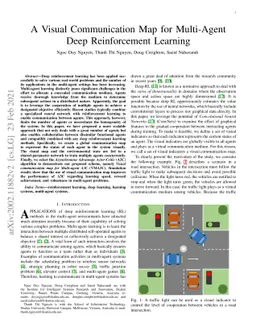 A Visual Communication Map for Multi-Agent Deep Reinforcement Learning
