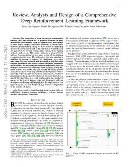 Review, Analysis and Design of a Comprehensive Deep Reinforcement
  Learning Framework