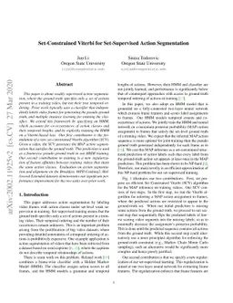 Set-Constrained Viterbi for Set-Supervised Action Segmentation