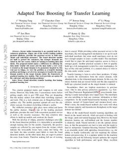 Adapted tree boosting for Transfer Learning