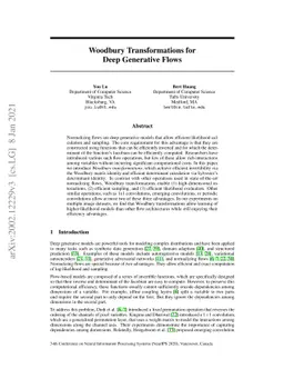 Woodbury Transformations for Deep Generative Flows