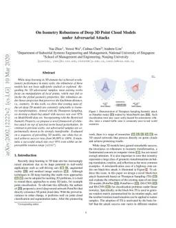 On Isometry Robustness of Deep 3D Point Cloud Models under Adversarial
  Attacks