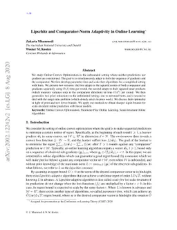 Lipschitz and Comparator-Norm Adaptivity in Online Learning