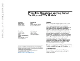 PressÉm: Simulating Varying Button Tactility via FDVV Models