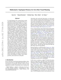 Hallucinative Topological Memory for Zero-Shot Visual Planning