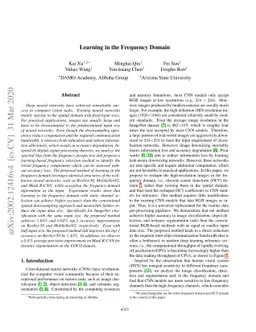 Learning in the Frequency Domain