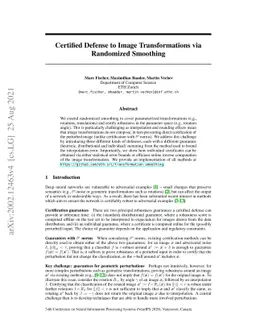 Certified Defense to Image Transformations via Randomized Smoothing