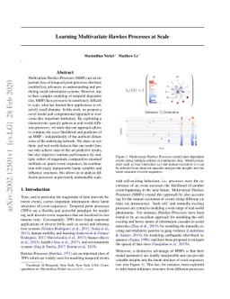 Learning Multivariate Hawkes Processes at Scale