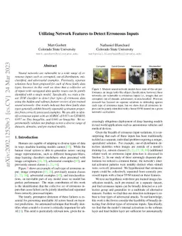 Utilizing Network Properties to Detect Erroneous Inputs