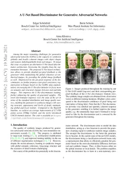 A U-Net Based Discriminator for Generative Adversarial Networks