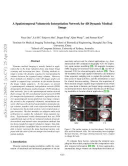 A Spatiotemporal Volumetric Interpolation Network for 4D Dynamic Medical
  Image