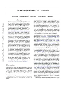 DROCC: Deep Robust One-Class Classification