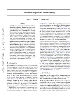Convolutional Spectral Kernel Learning