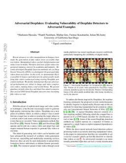 Adversarial Deepfakes: Evaluating Vulnerability of Deepfake Detectors to
  Adversarial Examples